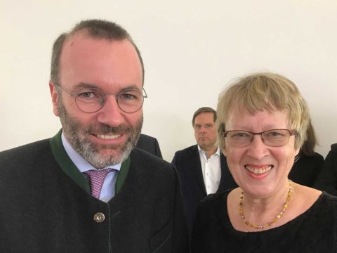 Manfred Weber (MdEP) mit Margret Kopp